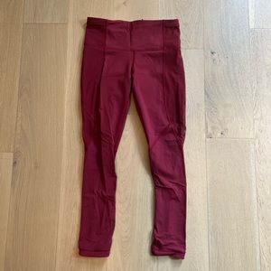 Lululemon Red Leggings Size 6